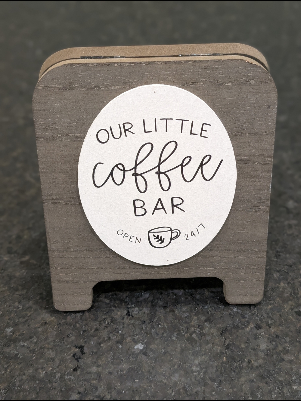Our Little Coffee Bar Decorative Counter Sign